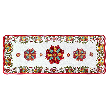 Allegra Red Biscuit Tray